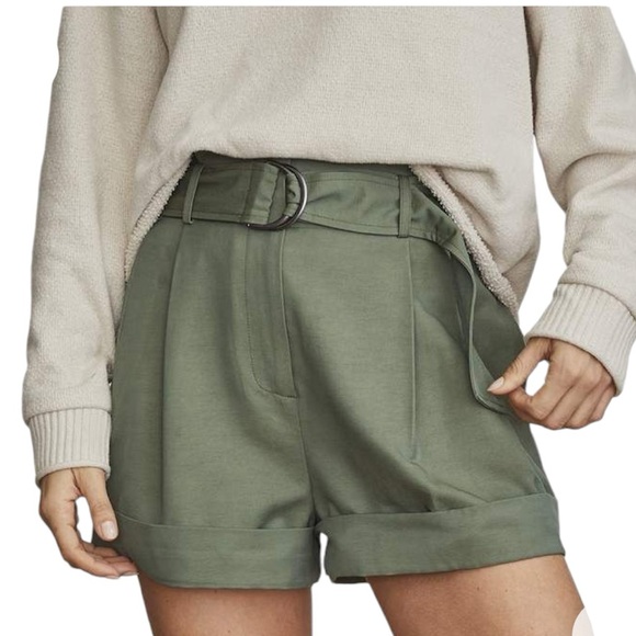 Elizabeth and James Pants - Elizabeth and James || NWT|| High Waisted Pleated Belted Shorts